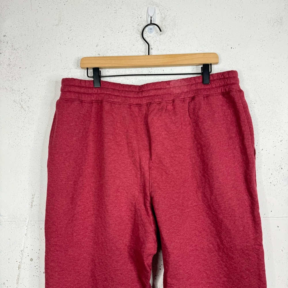 Lahgo Lunya Red Pants Mens Restore Double Faced Sweatpant Joggers Size XL - Picture 8 of 11